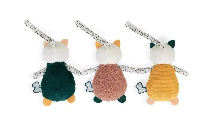 Doudous sensoriels - Kaloo - K971600 - 3 chatons - Matériaux variés - Développement sensoriel-3