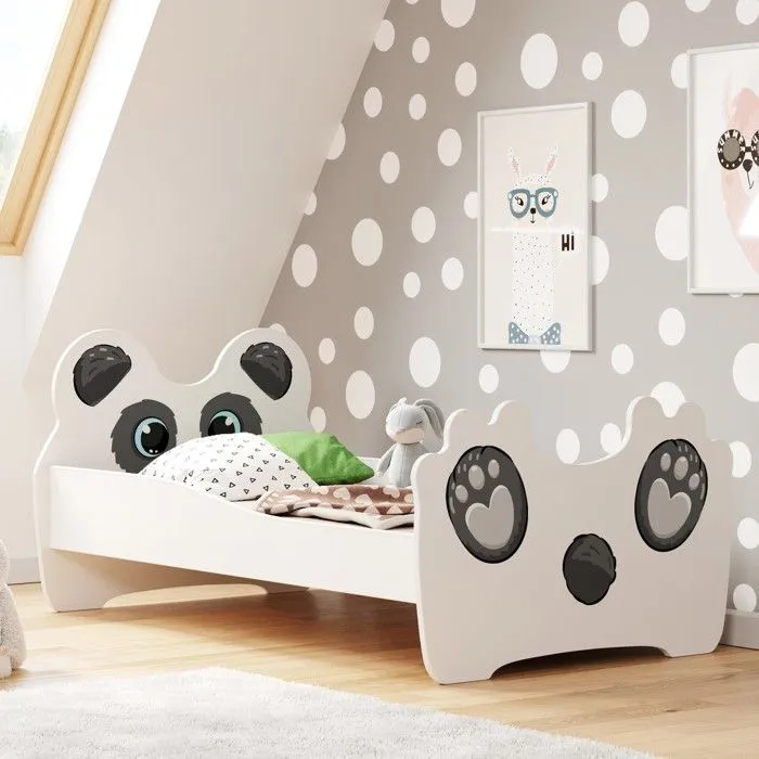 Lit enfant "PANDA" 160x80cm + matelas + sommier-0