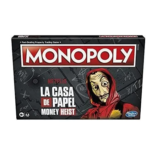 Monopoly La Casa de Papel - HASBRO GAMING - Jeu de société - 2 à 6 joueurs - Inspiré de la série Netflix-0