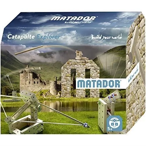 Kit de catapulte Explorer MATADOR - Beige - 56 pièces - A partir de 5 ans-0