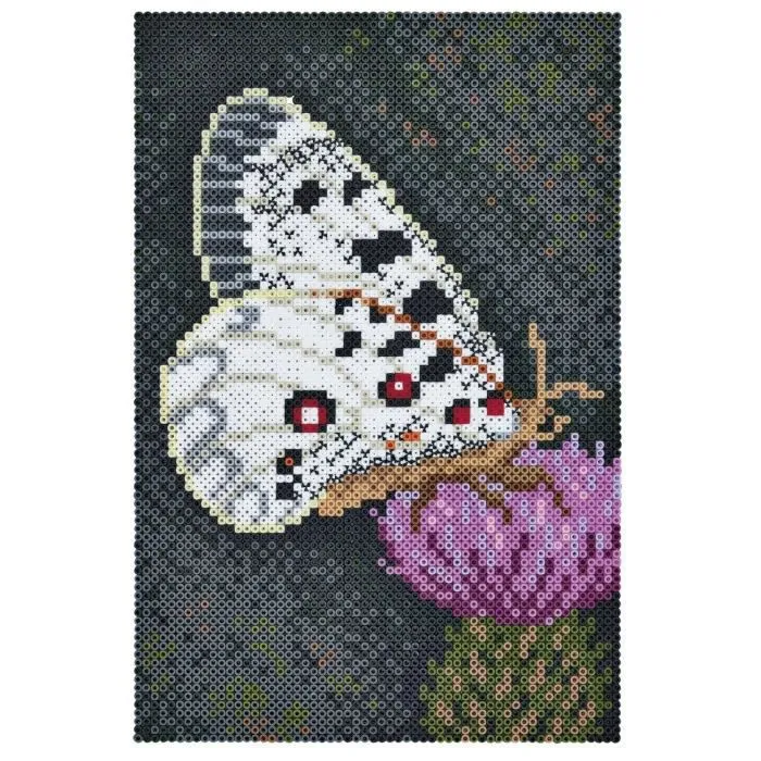 Kit perle à repasser et plaque - Hama - Papillon - Blanc - Enfant-1