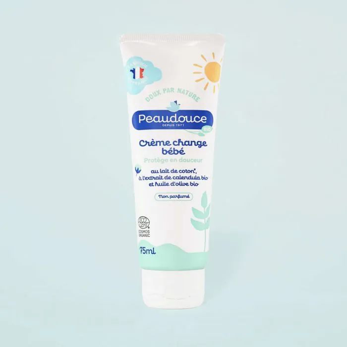 Crème de change Bébé BIO non parfumée Peaudouce - 75ml-0