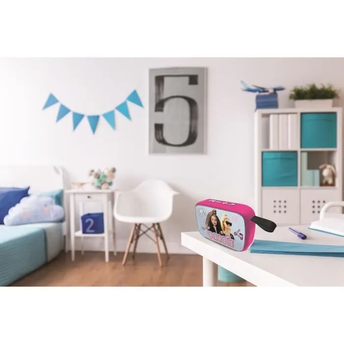 Enceinte Bluetooth - Barbie - Compacte - Finition en tissu - Autonomie 4h - USB-C-3