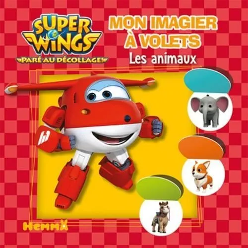 Livre interactif - Super Wings - Les animaux - Devinettes sur la faune - Volets à soulever - Éveil des enfants-0