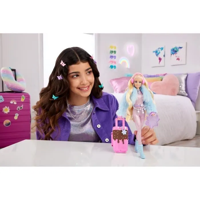 Barbie®-Barbie® Extra Cool-Poupée voyage en tenue d’hiver HPB16-6