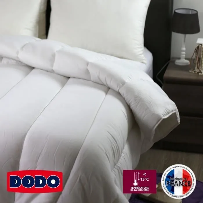 DODO Couette très chaude 450g/m² SUPER ACTIWARM 200x200 cm blanc-1