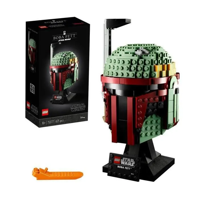 LEGO® Star Wars 75277 Le Casque de Boba Fett, Série Le Mandalorien, Masque Star Wars, Figurine Boba Fett, Construction Adulte-0