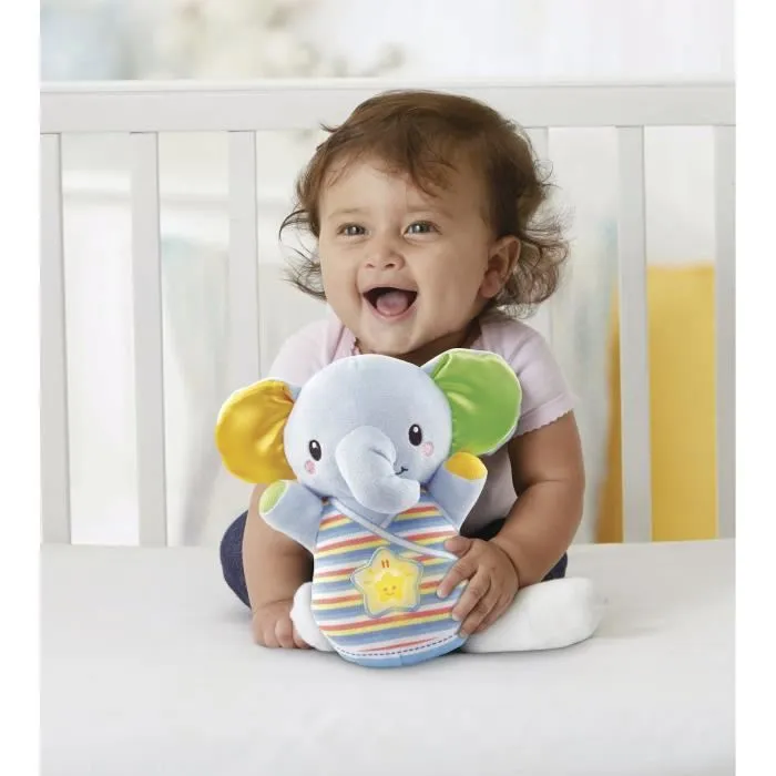 Veilleuse peluche - VTECH BABY - Elephanteau dodo bleu - 30 mélodies - 2 chansons-1