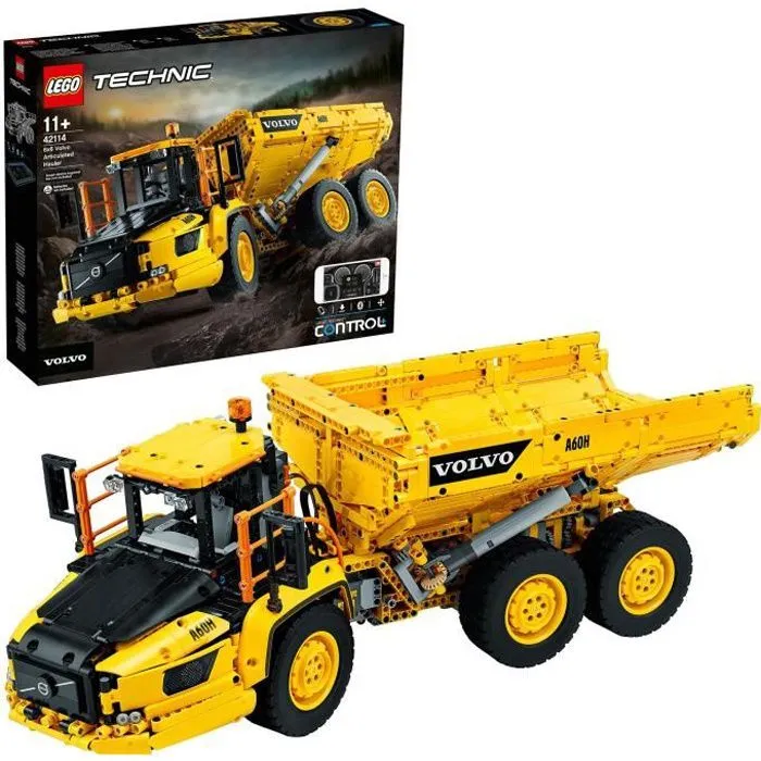 LEGO® Technic 42114 Le tombereau articulé Volvo 6x6, Camion Benne RC Jouet Télécommandé Enfant de 11 ans et +-0