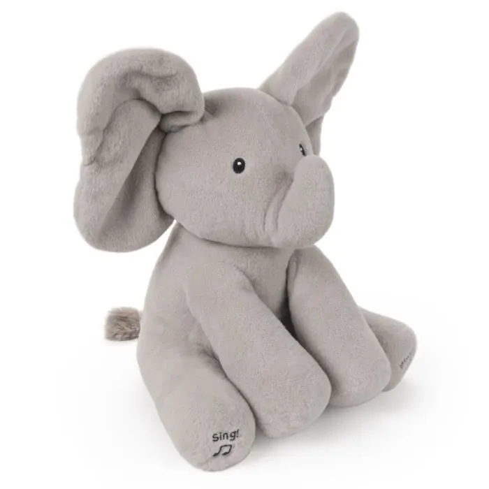 Peluche - GUND - Flappy l'éléphant - Animé et chantant - Gris-2