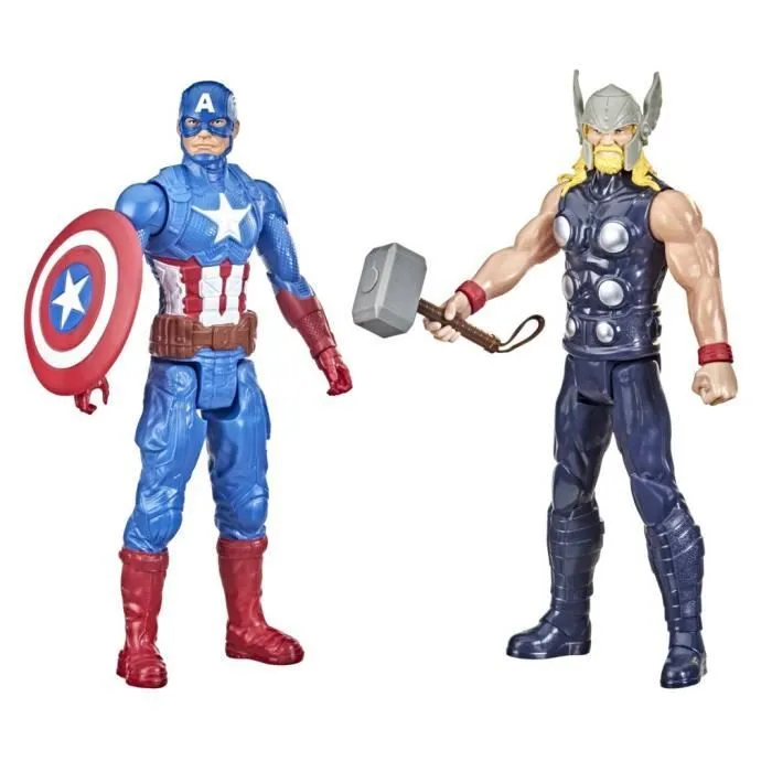 Pack 6 figurines Avengers de 30 cm, Marvel Titan Hero Series Multipack Titan Hero, dès 4 ans-4
