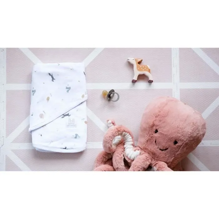BÉABA - Couverture Miracle™ - Couverture d'emmaillotage - 100% Coton - 0-3Mois - Happy Fox-2