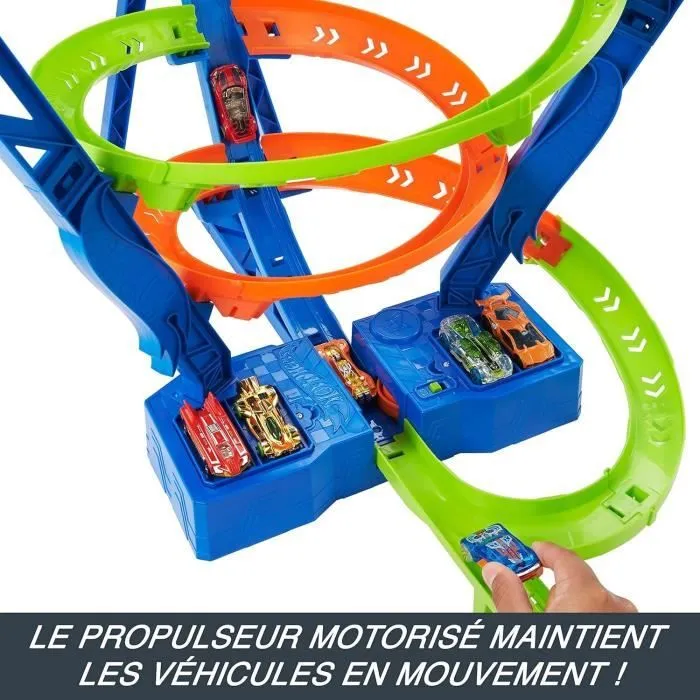 Hot Wheels®-Coffret Piste Cyclone Crash, avec 1 véhicule Hot Wheels® HJT51-2