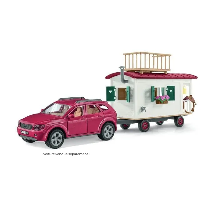 Caravane rencontres secrètes, coffret schleich avec 1 cheval schleich inclus, coffret figurines pour enfants de 5 ans - schleich-6