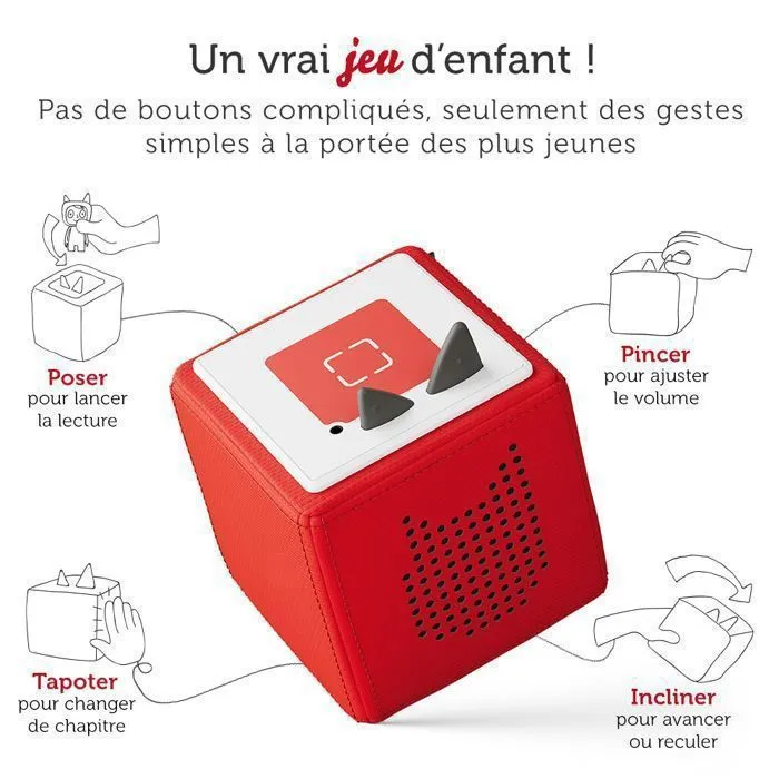 Boite à histoire - tonies® - Toniebox Spidey - Rouge - 1 Tonie Créatif - 7h autonomie-2