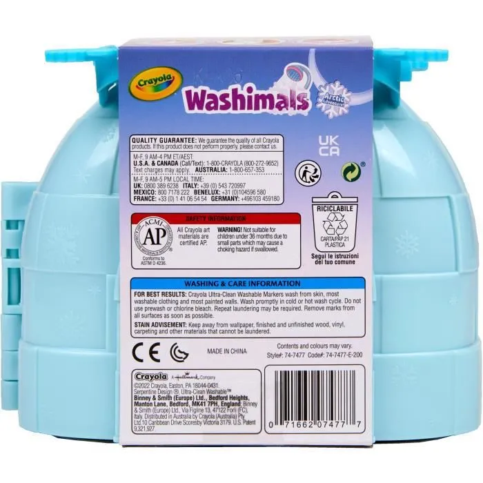 Valisette Washimals Igloo - CRAYOLA - Kit de coloriage lavable pour enfants à partir de 3 ans-3