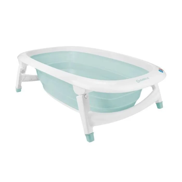 BADABULLE Baignoire pliable, 35L, super compact, bouchon de vidange témoin de chaleur, design ludique-0